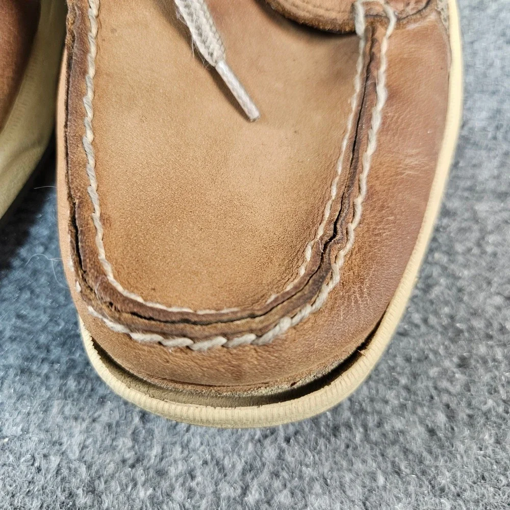 Sperry Top-Sider Mens Billfish Boat Shoes Tan Leather Mesh Loafers 0799023